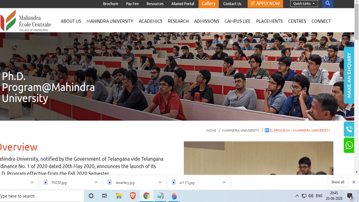 MEC Admission 2020