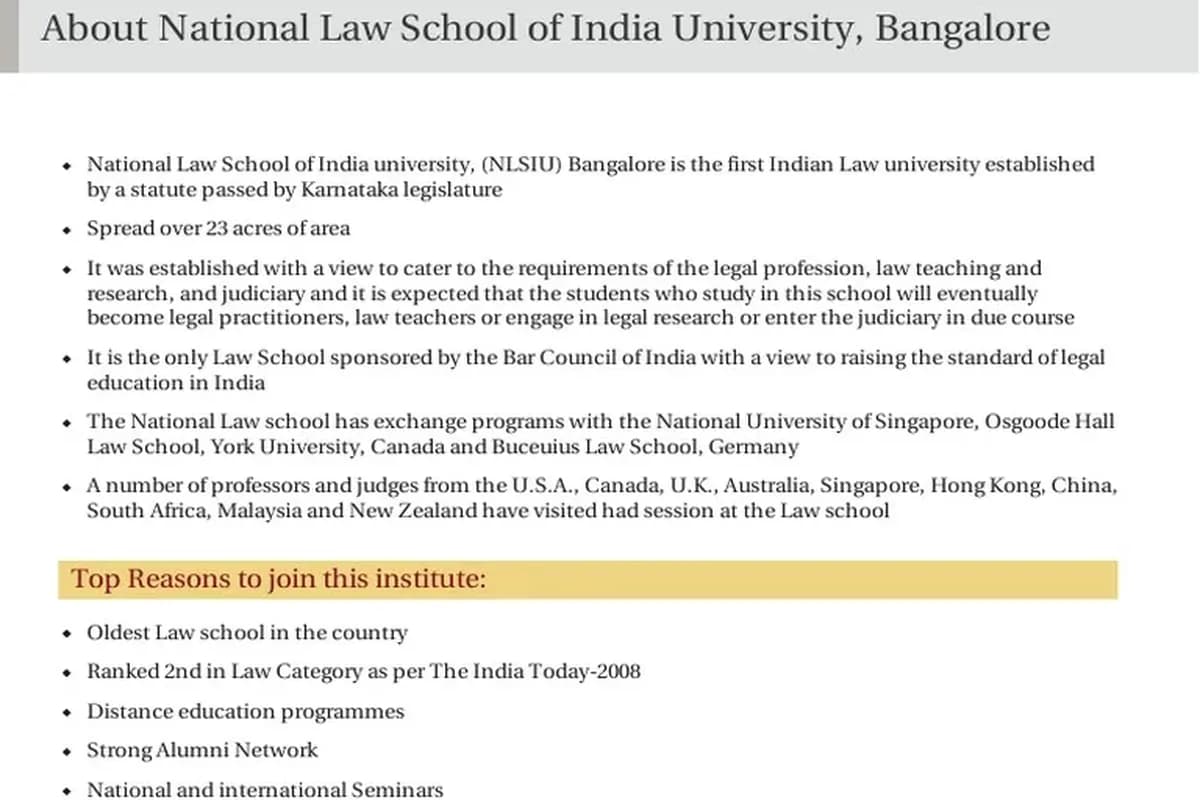 National Law School of India University (NLSIU), Bangalore campus - Image 4