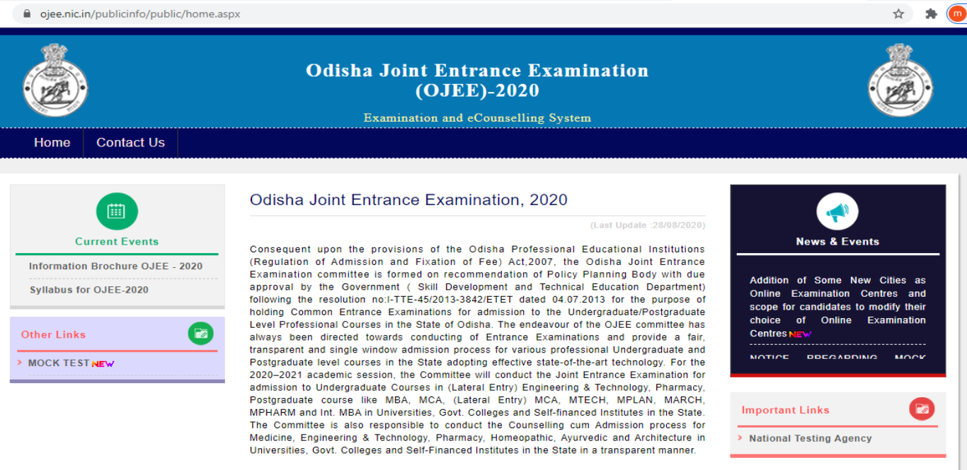 OJEE 2020 Cut-offs