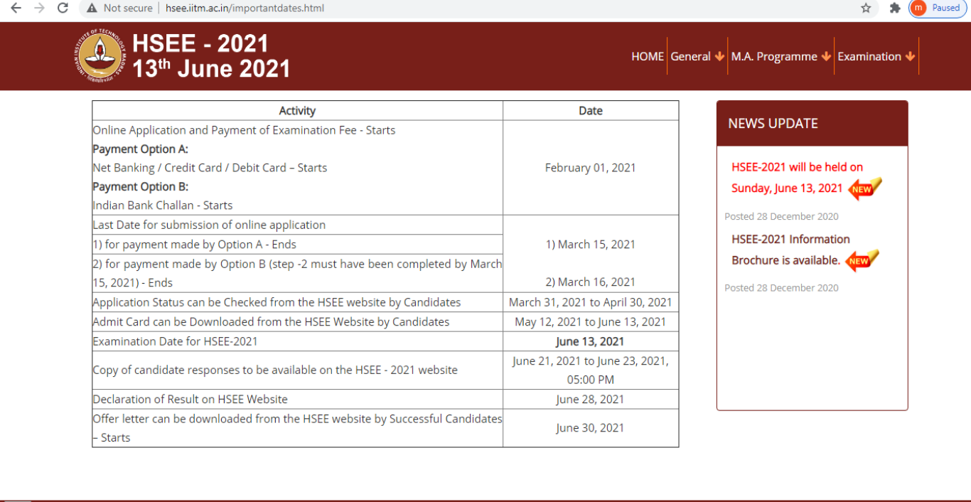 HSEE 2021