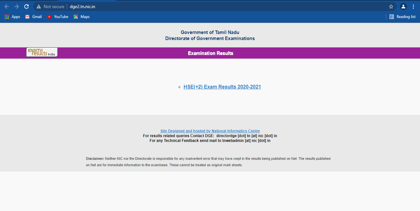 Tamil Nadu class 12 results