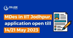 MDes in XR Design at IIT Jodhpur, appln direct link here