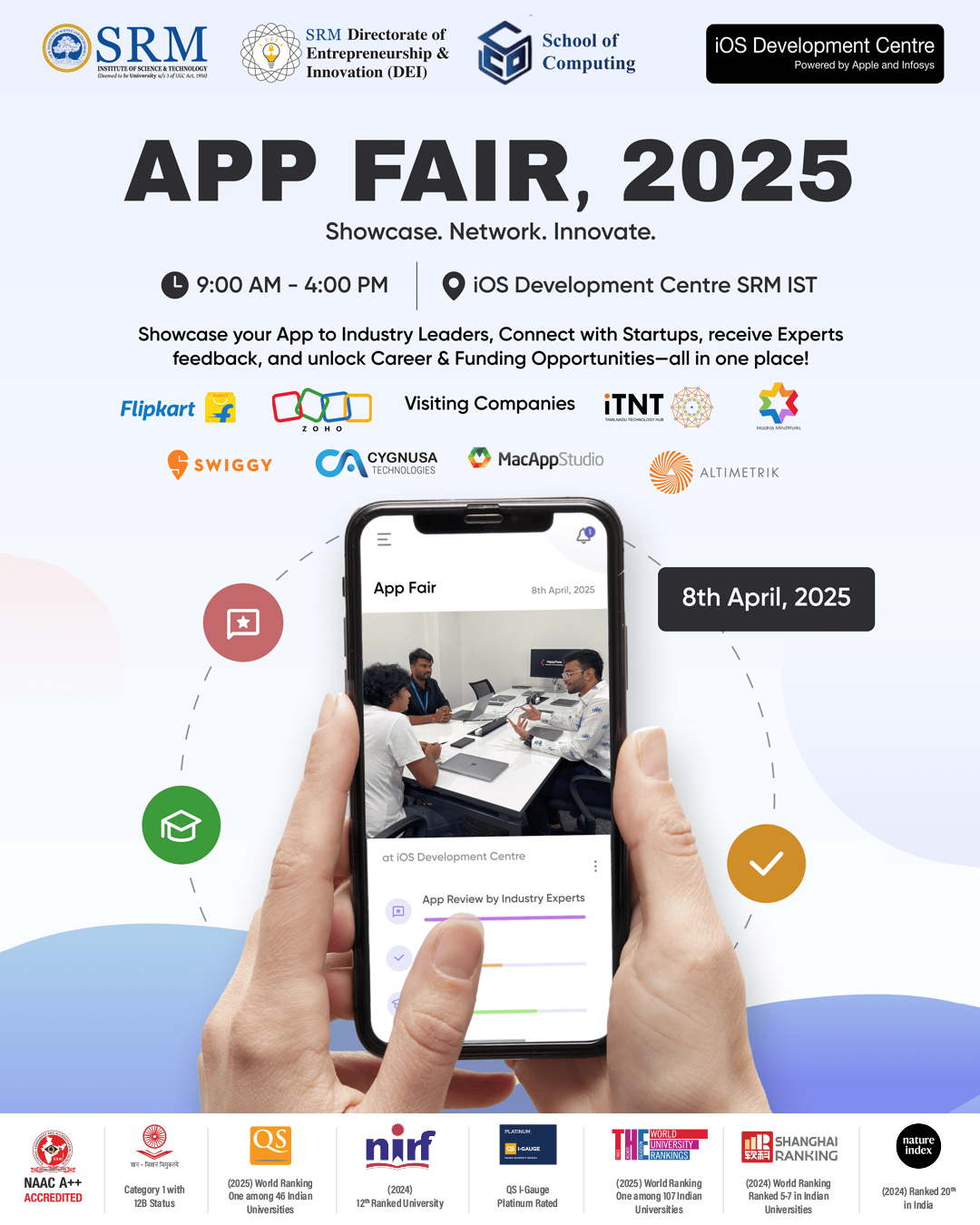 SRMIST Chennai App Fair