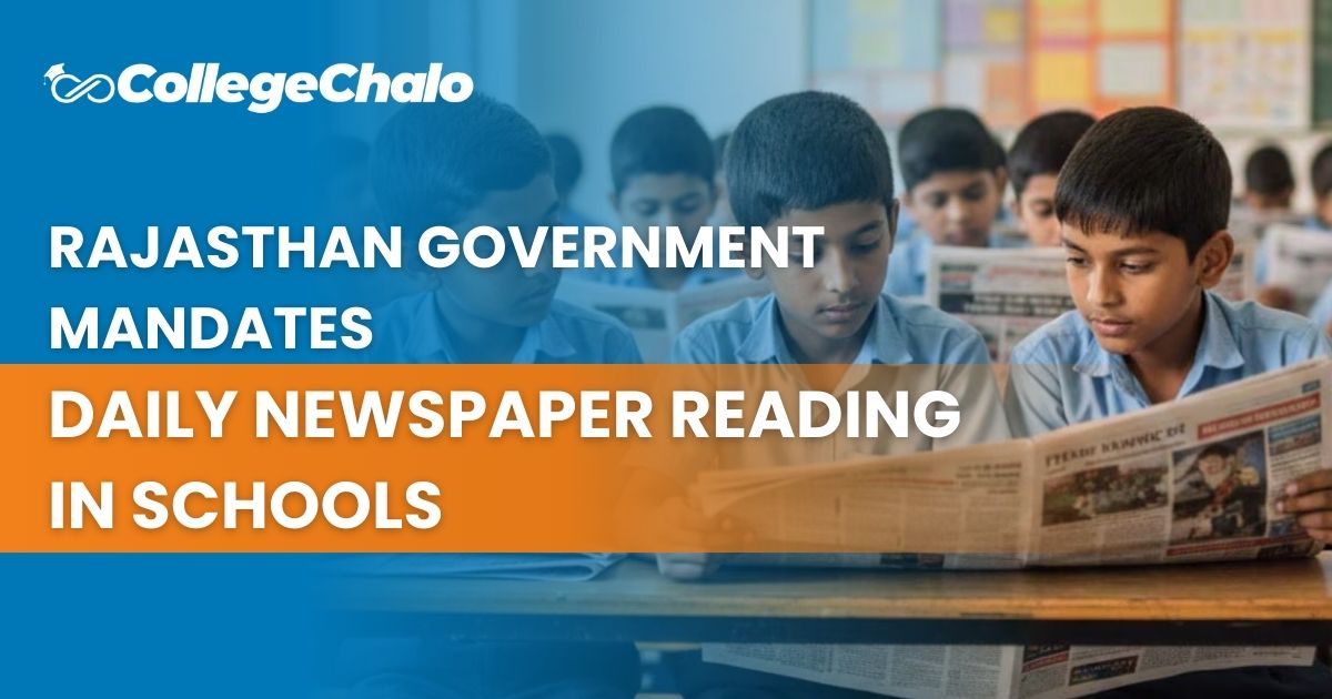 Rajasthan Government Mandates Daily Newspaper Reading in Schools