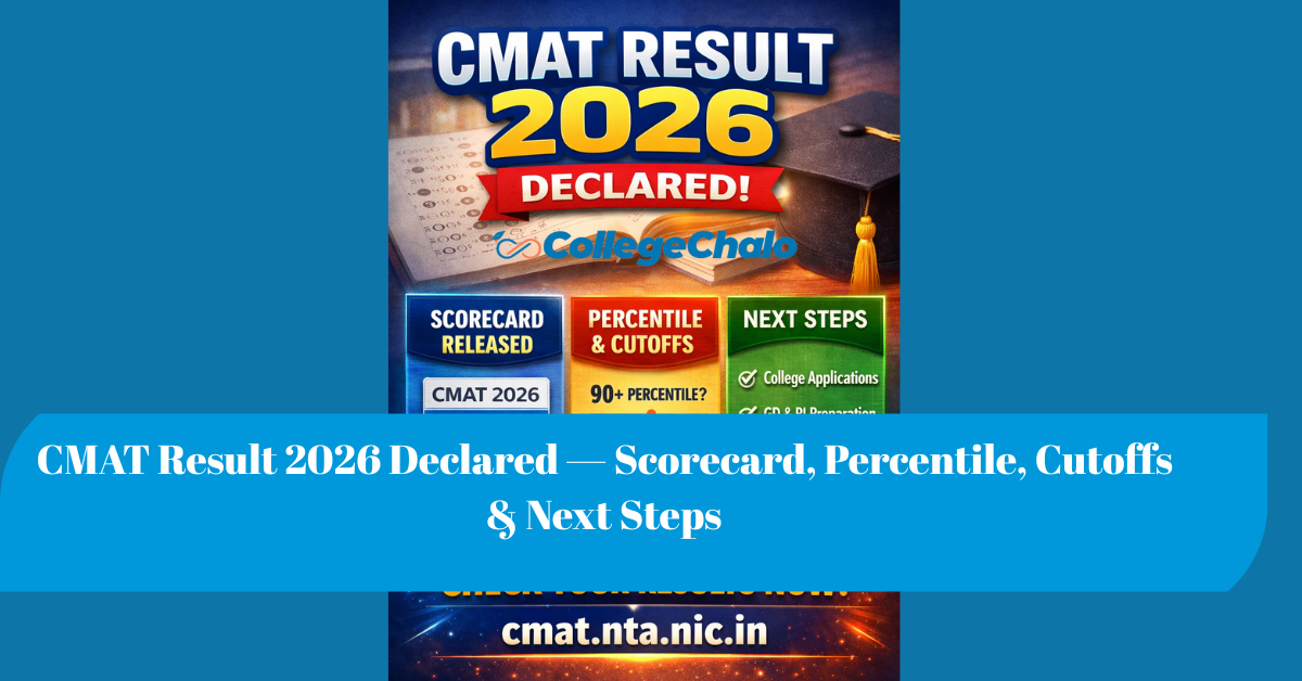 CMAT Result 2026 Declared — Scorecard, Percentile, Cutoffs & Next Steps