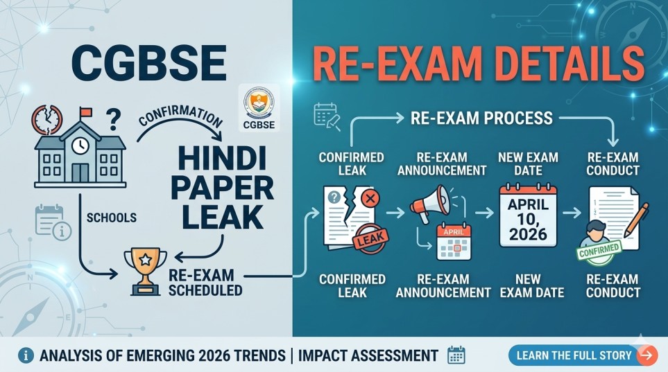 Chhattisgarh Board Hindi Paper Leak: CGBSE Class 12 Re-Exam Scheduled for April 10, 2026