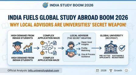 India Fuels Global Study Abroad Boom 2026: Why Local Advisors Are Universities' Secret Weapon!