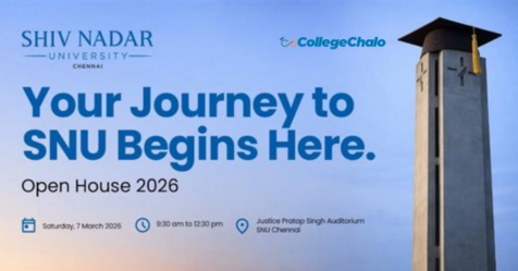 Shiv Nadar University Chennai to Host Open House 2026 on March 7