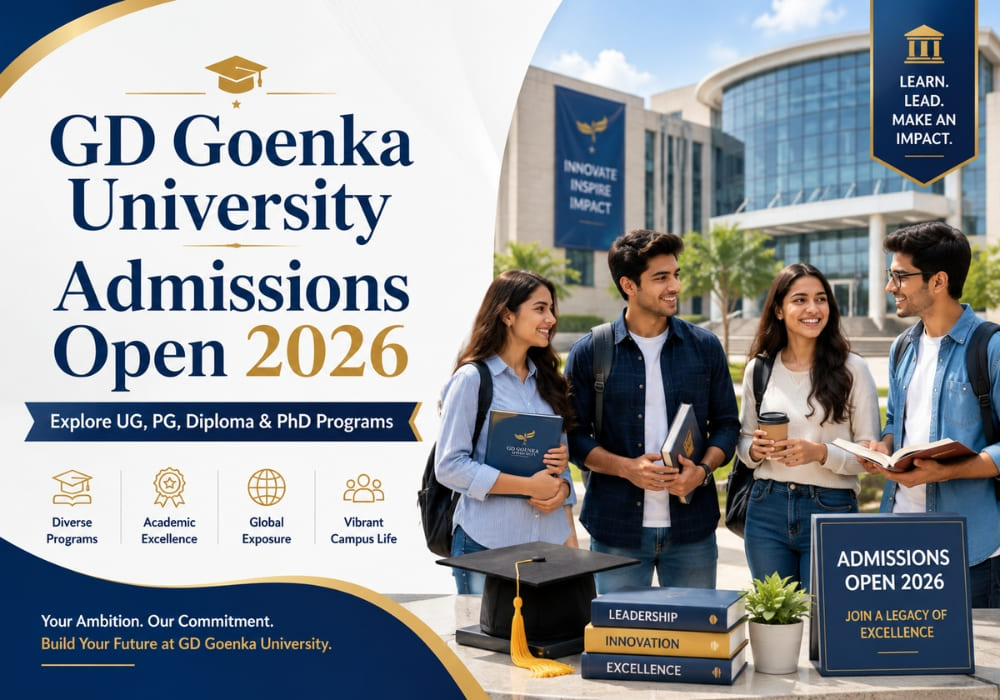 GD Goenka University Admissions Open 2026: Explore UG, PG, Diploma & PhD Programs