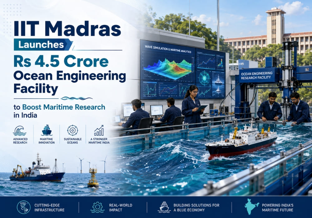 IIT Madras Launches Rs 4.5 Crore Ocean Engineering Facility to Boost Maritime Research in India