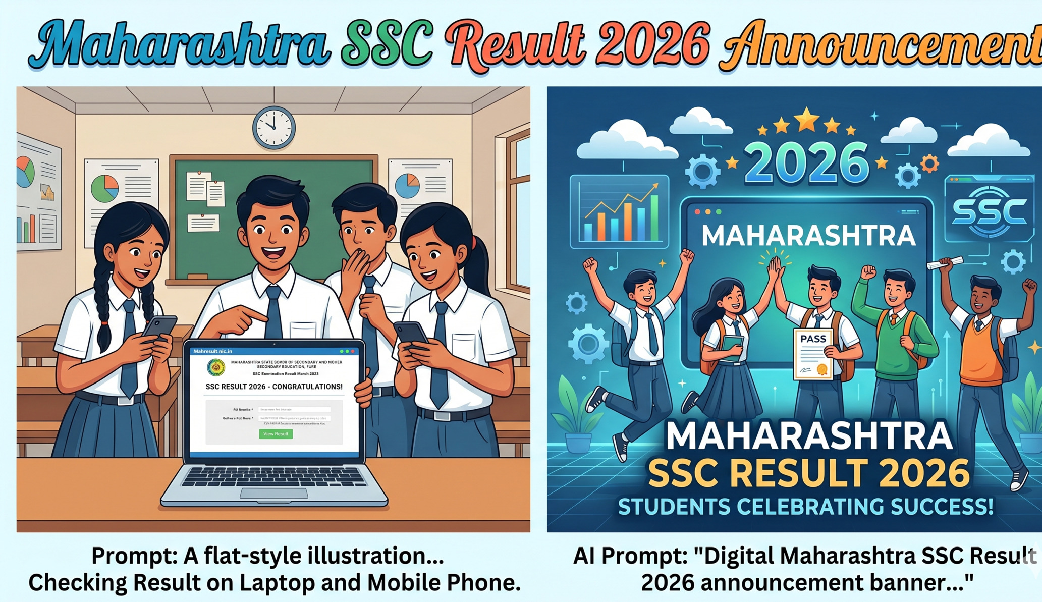 Maharashtra SSC Result 2026 will be declared on May 8, 2026, at 1 PM. Check result date, steps to download marksheet,
