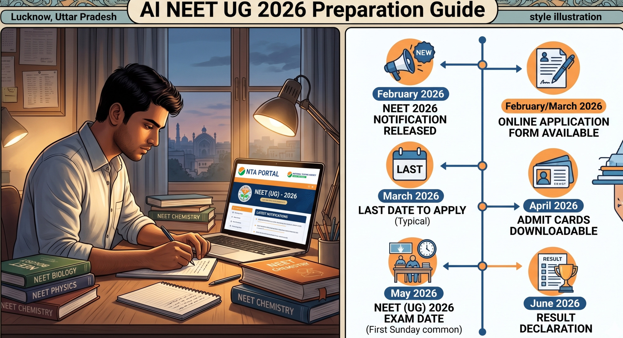 NEET 2026 City Intimation Slip released at neet.nta.nic.in. Download admit card, check exam dates