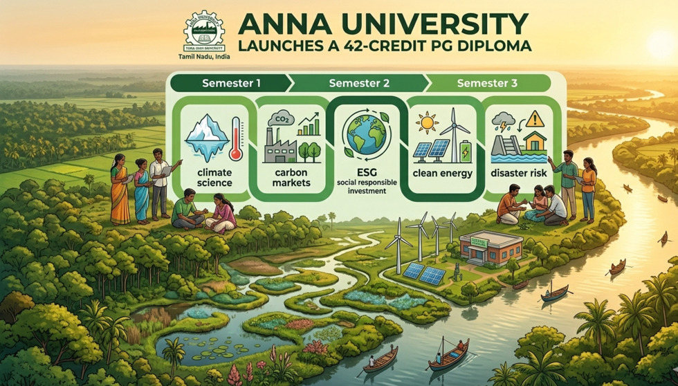 Anna University launches a 42-credit PG Diploma in Climate Change & Sustainability for Tamil Nadu's