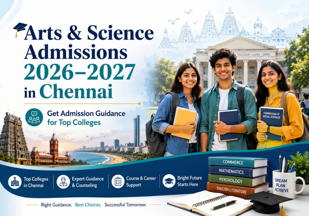 Arts and Science Admissions 2026–2027 in Chennai: Get Admission Guidance for Top Colleges