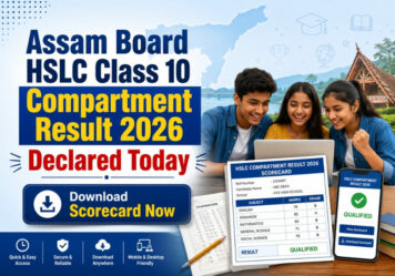 Assam Board HSLC Class 10 Compartment Result 2026 Declared Today: Download Scorecard Now