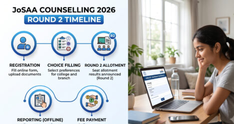 JoSAA Counselling 2026 Round 2 seat allotment is live. Get dates, document checklist, cut-off trends