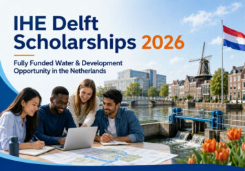 IHE Delft Scholarships 2026: Fully Funded Water and Development Opportunity in the Netherlands