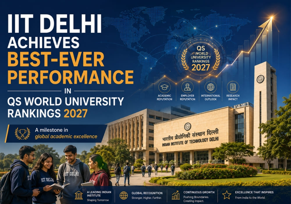 IIT Delhi Achieves Best-Ever Performance in QS World University Rankings 2027