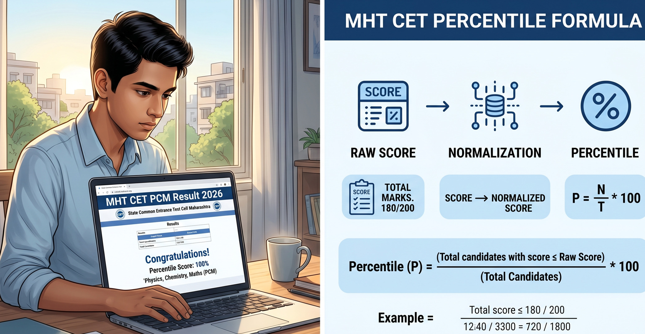 MHT CET PCM Result 2026 update: 1st attempt scores expected soon. Get download steps, eligibility