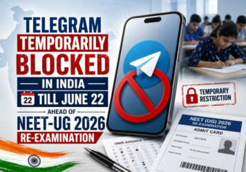 Telegram Temporarily Blocked in India Till June 22 Ahead of NEET-UG 2026 Re-Examination