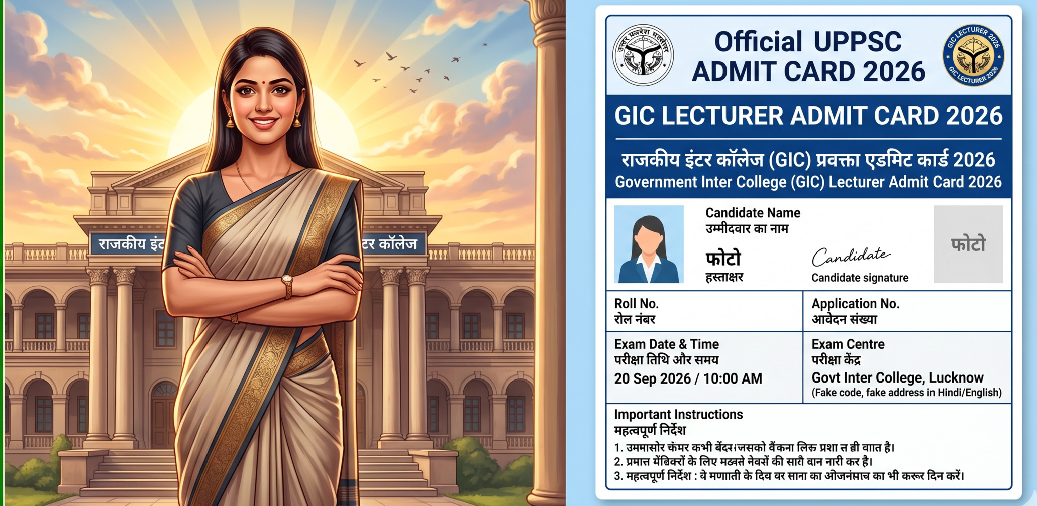 UPPSC GIC Lecturer Admit Card 2026 — Everything You Need to Know , exam on 14 & 17 June