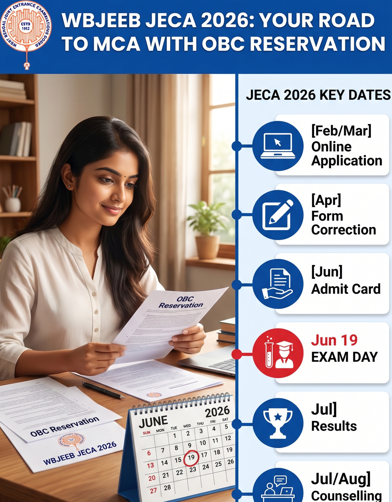 WBJEEB urges JECA 2026 OBC applicants to submit their caste certificate by June 19. Learn eligibility, key