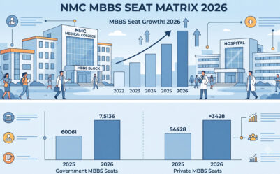 NMC MBBS Seat Matrix 2026: is out with 1,36,939 seats.Complete Guide to Dates, Eligibility & Preparation