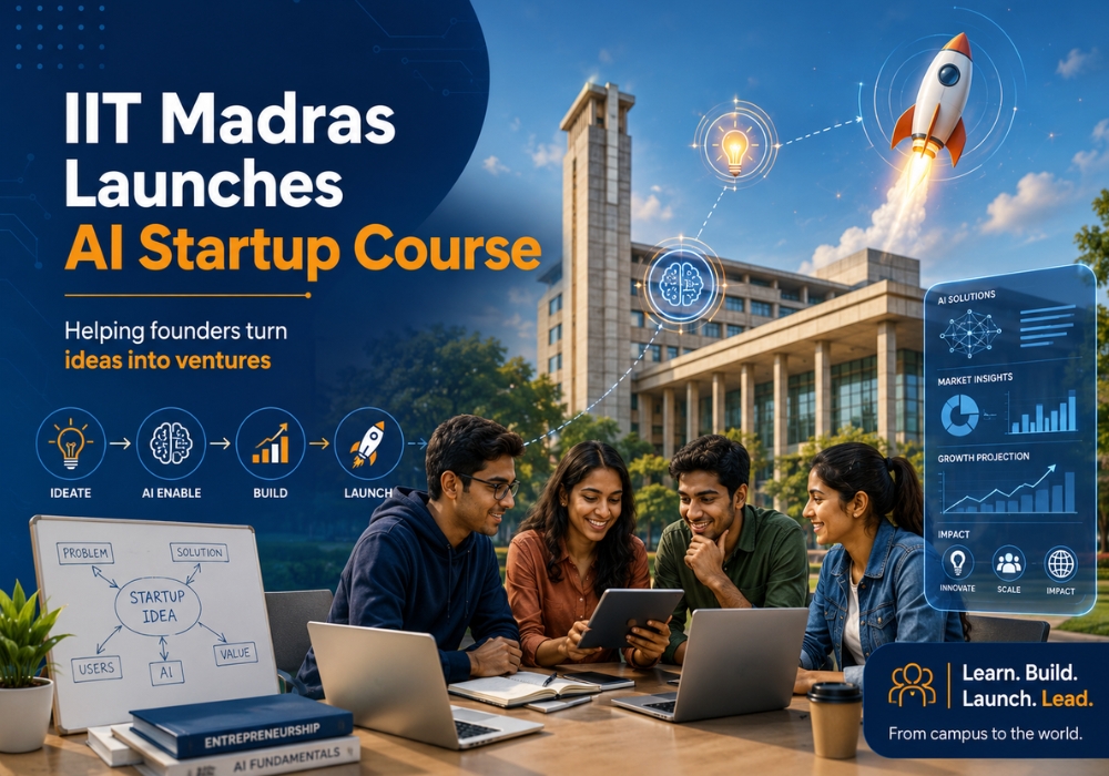 IIT Madras Launches AI Startup Course to Help Founders Turn Ideas into Ventures