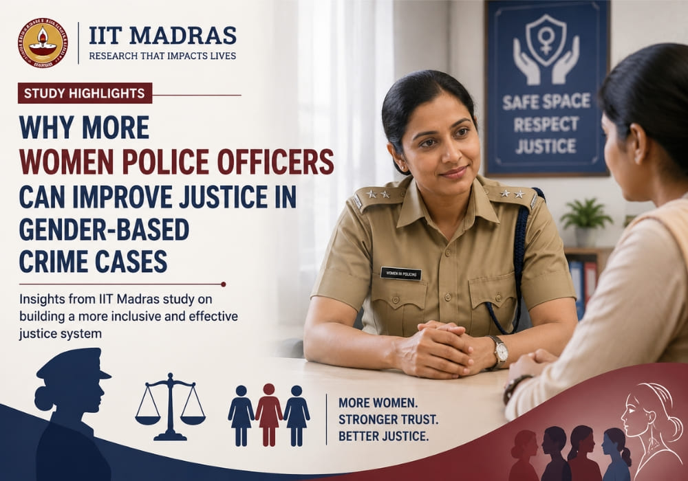 IIT Madras Study Highlights Why More Women Police Officers Can Improve Justice in Gender-Based Crime Cases