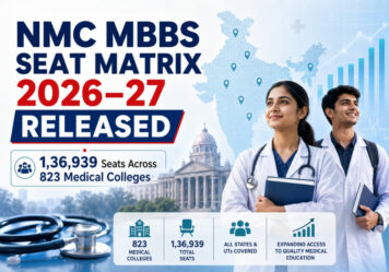 NMC MBBS Seat Matrix 2026–27 Released: 1,36,939 Seats Across 823 Medical Colleges