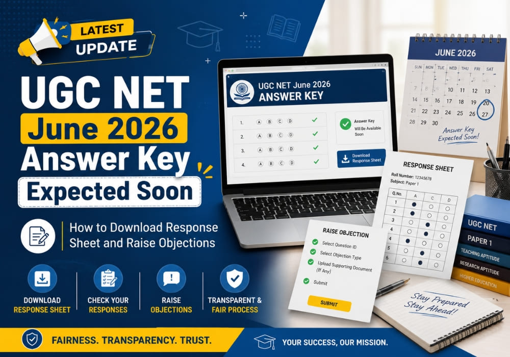 UGC NET June 2026 Answer Key Expected Soon: How to Download Response Sheet and Raise Objections