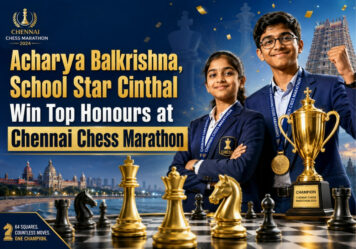 Acharya Balkrishna, School Star Cinthal Win Top Honours at Chennai Chess Marathon