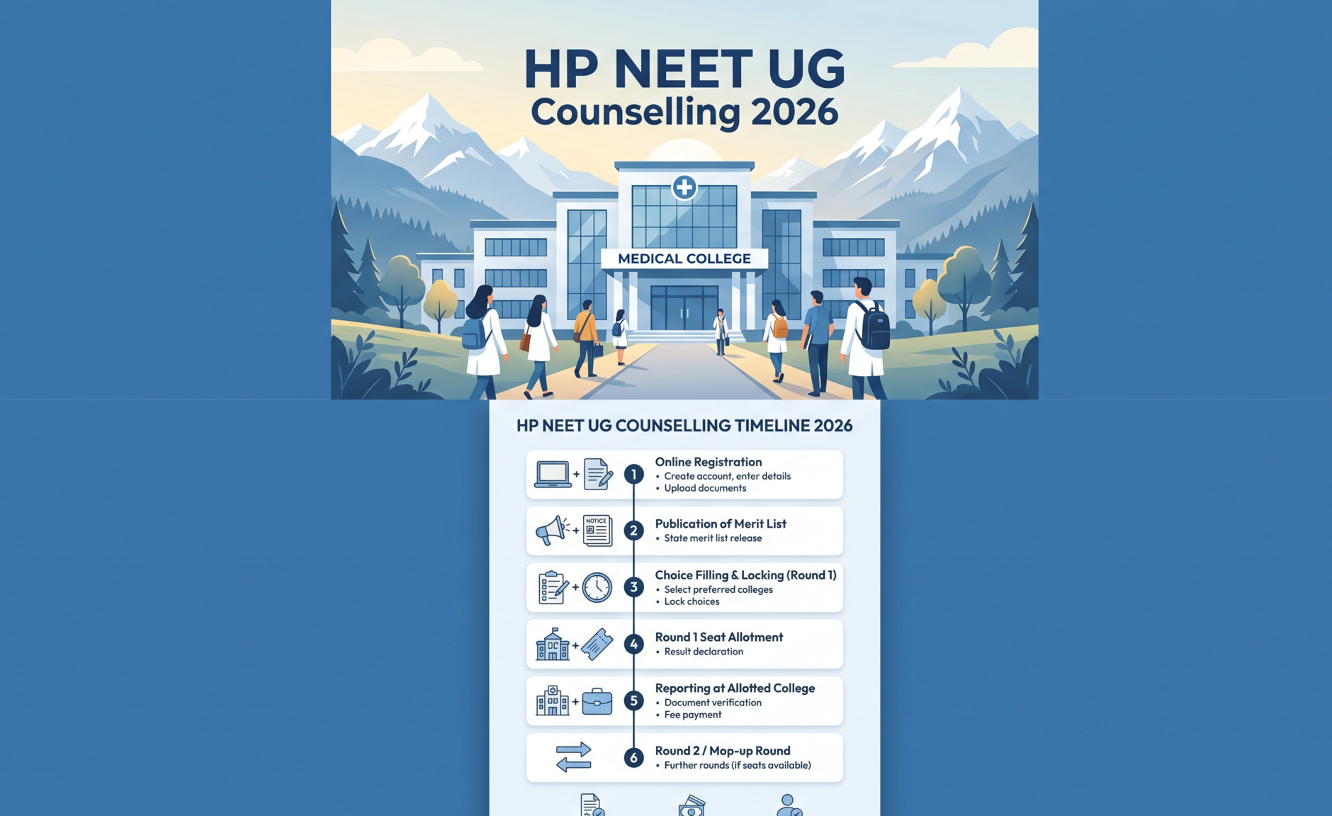 HP NEET UG Counselling 2026: Dates Out for MBBS, BDS Admissions Round 1 Applications Open Till August 17