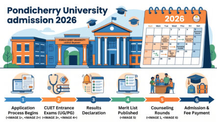 Pondicherry University admission via CUET 2026 — eligibility, counselling schedule, application steps,