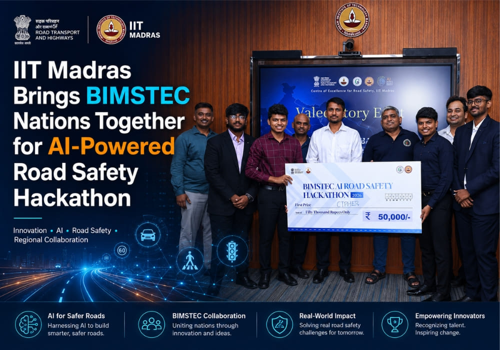 IIT Madras Brings BIMSTEC Nations Together for AI-Powered Road Safety Hackathon