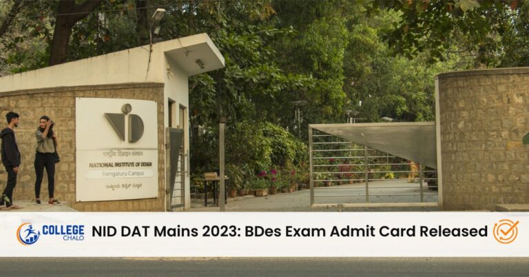 NID DAT Mains 2023 great admit card is released