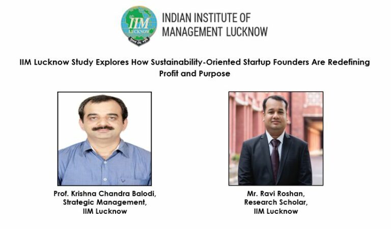 IIM Lucknow study explores great sustainability