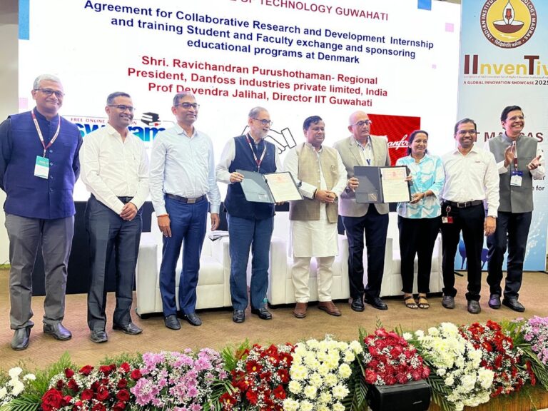 IIT Guwahati signs great MoU with Danfoss Industries