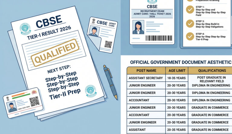 CBSE Tier-II Admit Card 2026: Complete Download Guide for Group A, B & C