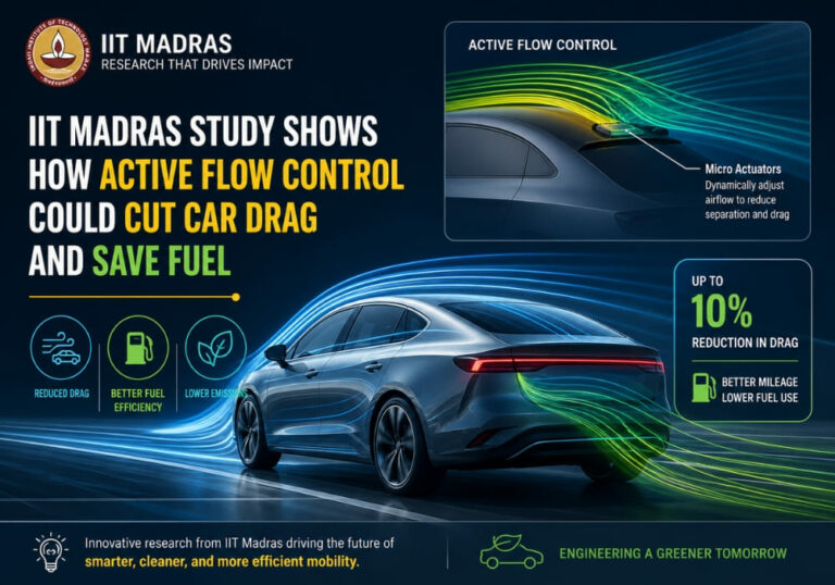 IIT Madras Study Shows How Active Flow Control Could Cut Car Drag and Save Fuel