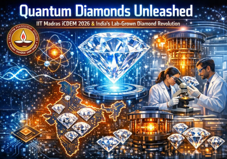 IIT Madras Lab Grown Diamond Revolution: iCDEM 2026, Quantum Tech & India’s $10B Export Vision