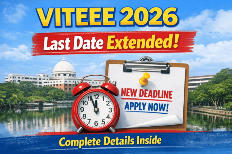 VITEEE 2026 Last Date Extended – Apply Now Before 12 April 2026