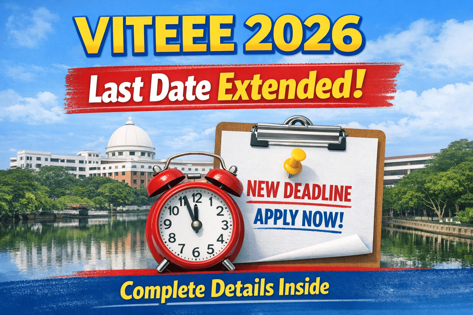 VITEEE 2026 Last Date Extended – Apply Now Before 12 April 2026