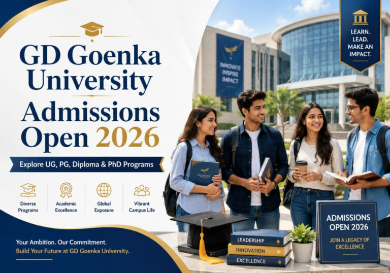 GD Goenka University Admissions Open 2026: Explore UG, PG, Diploma & PhD Programs