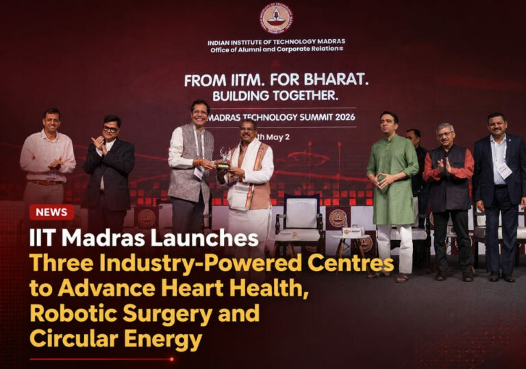 IIT Madras Launches Three Industry-Powered Centres to Advance Heart Health, Robotic Surgery and Circular Energy