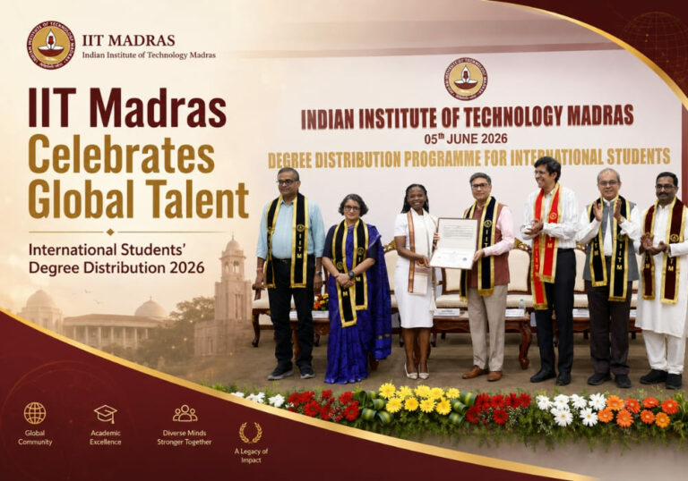IIT Madras Celebrates Global Talent with International Students’ Degree Distribution 2026