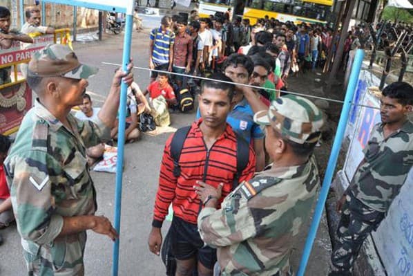Army recruitment rally at Arunai Engg College