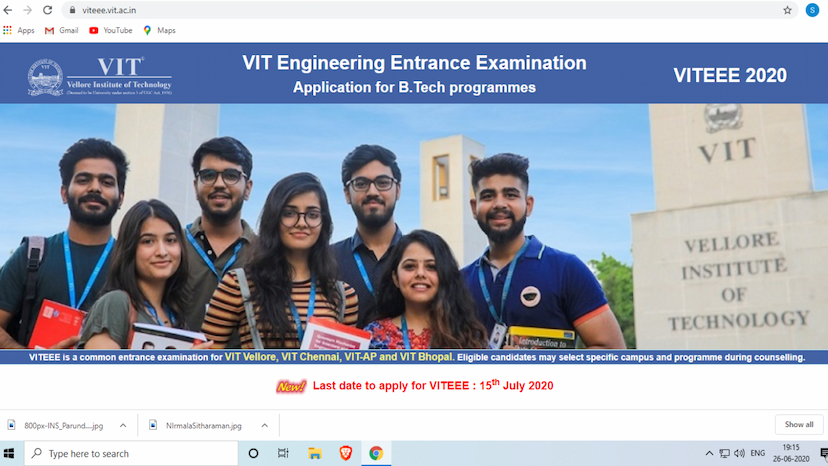 VITEEE 2020 exam