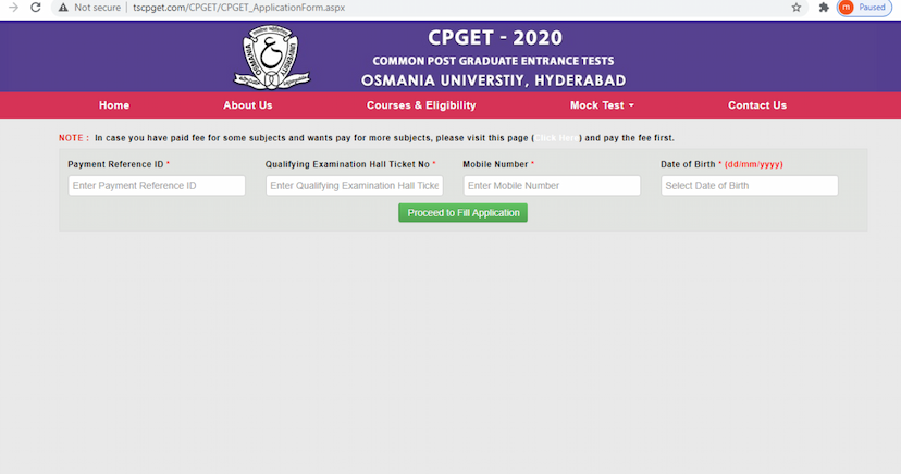 TS CPGET 2020
