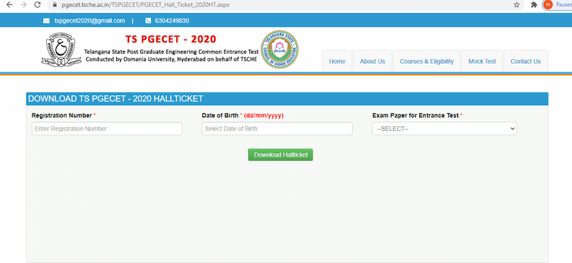 TS PGECET 2020